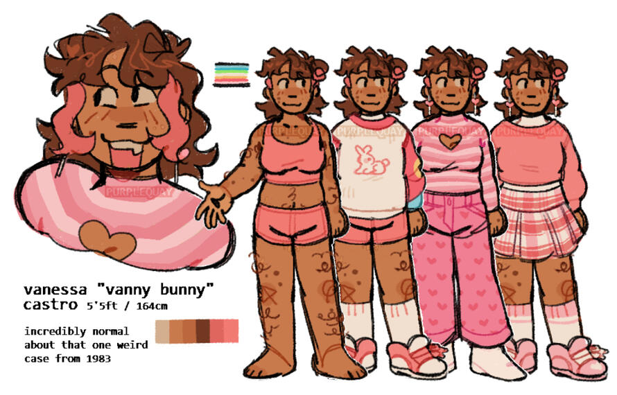 personal design based off the fnaf character &quot;vanny&quot;
